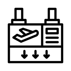 departure board line icon