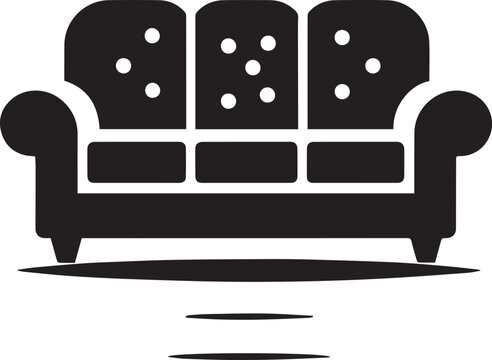 recommend clip art: sofa vector illustration, sofa silhouette vector, sofa logo vector, vector illustration isolated on white background