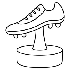 shoe trophy award icon vector illustration 