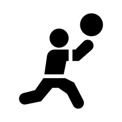 shot put glyph icon