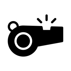 whistle glyph icon