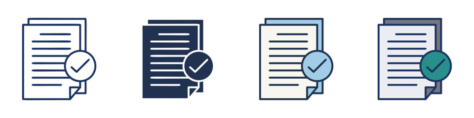 Check Icons Collection – Multiple Vector Styles Included