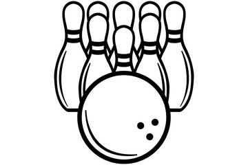 bowling logo, bowling icon