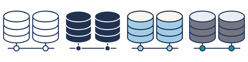 Database Icons Collection &ndash; Multiple Vector Styles Included