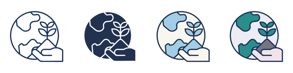 Fototapeta premium Environment Icons Collection – Multiple Vector Styles Included