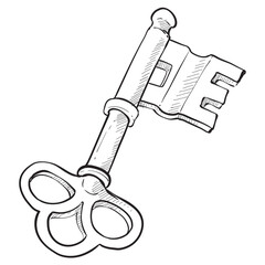 key handdrawn illustration