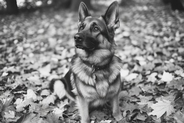 German Shepherd Dog Portrait