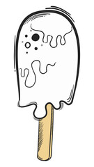 Png ice cream pastel doodle cartoon clipart