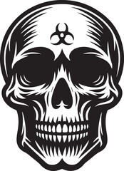 black human skull vector illustration, human skull silhouette vector, human skull logo vector, vector illustration