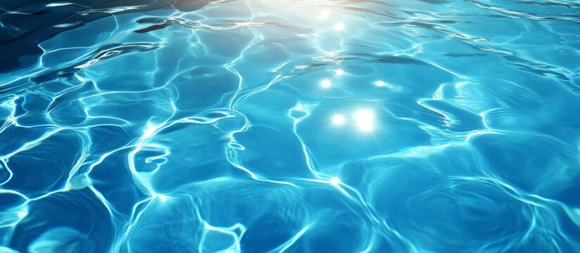 Sparkling Pool Water Surface