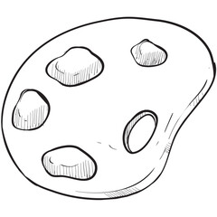 paint color palette handdrawn illustration