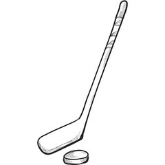 hockey handdrawn illustration