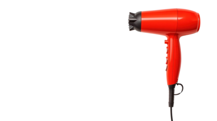 Powerful hair dryer cutout background household items modern style minimalistic viewpoint