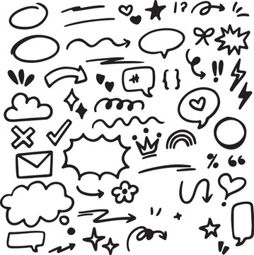  doodle scrible vector.