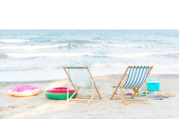 Obraz premium Beach picnic png border, transparent background