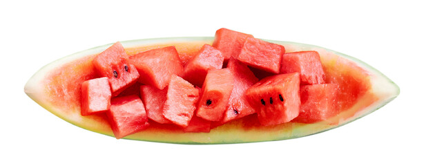 Png sliced watermelon, transparent background