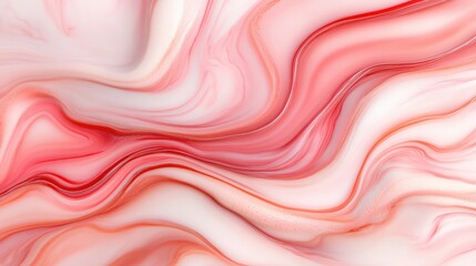 Vibrant pink and white waves blend seamlessly, forming an artistic pattern that evokes calmness and elegance in contemporary design
