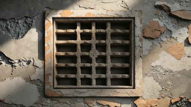Ventilation and Illumination System for Wall Surfaces: Block Walls with Roster Made from Concrete, Brick, GRC, or Natural Stone