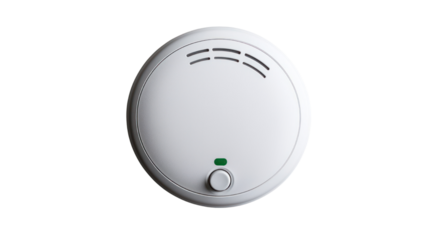 Smoke detector action household safety cutout background essential items indoor environment home viewpoint