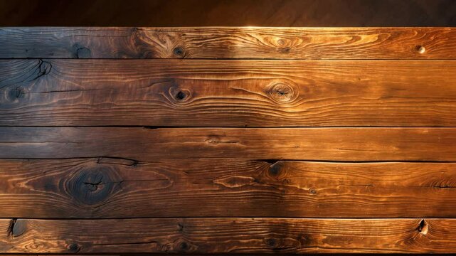 Top view texture of a brown wooden board tabletop background.