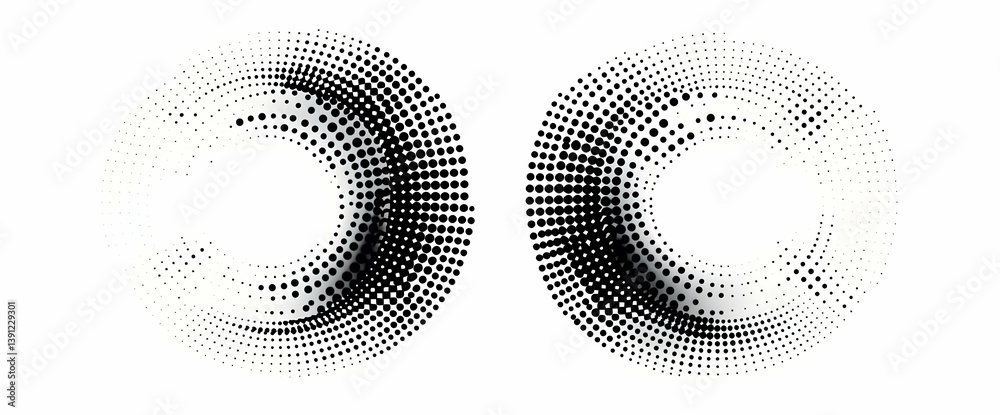 Poster innovative dot pattern design creating dynamic visual effects for modern graphic applications and cr