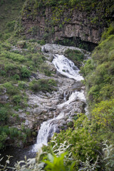 Waterfall from the top of the hill
