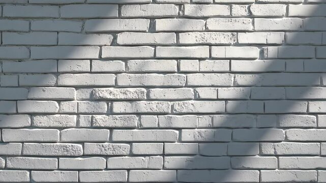 White brick wall used as a background or texture.
