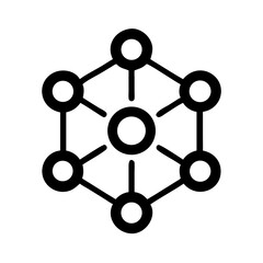 Network Connection Structure Icon Design