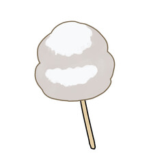 わたあめのイラスト