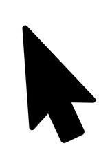 PNG Black arrow cursor icon illustration, transparent background