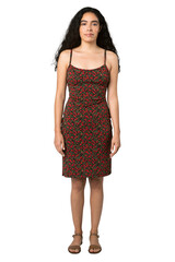 Woman portrait shoot in a studio mockup