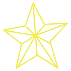 Obraz premium Star Hand Drawn Doodle