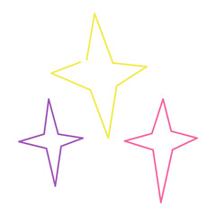 Obraz premium Star Hand Drawn Doodle