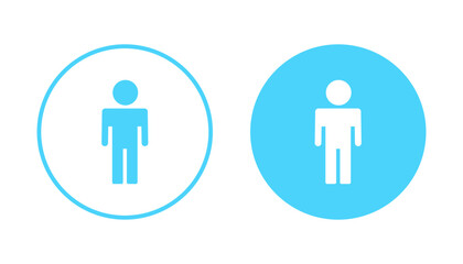 Man icon vector. male sign and symbol. human symbol