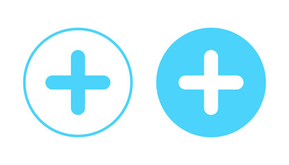 Obraz premium Plus icon vector. Add plus sign and symbol