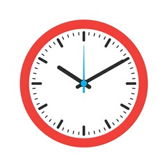 Analog clock showing 8:05