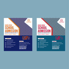  Back to School Flyer Template – Editable and Printable Design. School Admission Flyer – Modern and Clean Layout. Educational Flyer Template – Perfect for School Promotions

