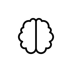 brain icon. Suitable for use in educational, medical, or creative design projects. Represents intelligence, knowledge, and mental health