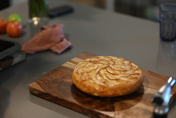 The sweet and delicious apple pie melts in your mouth.