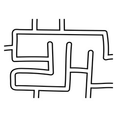 Abstract Maze Labyrinth