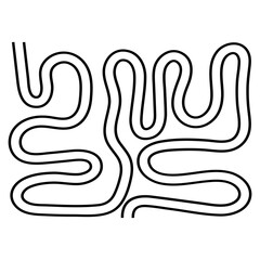 Abstract Maze Labyrinth