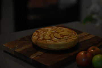 The sweet and delicious apple pie melts in your mouth.
