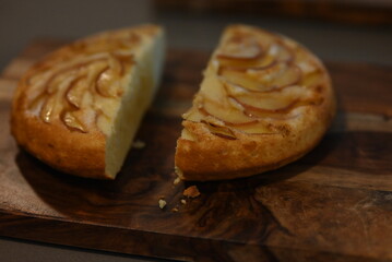 The sweet and delicious apple pie melts in your mouth.