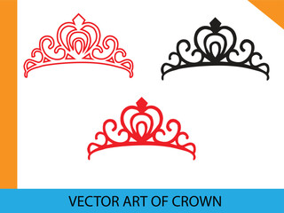 Elegant Crown Icon Vector Art