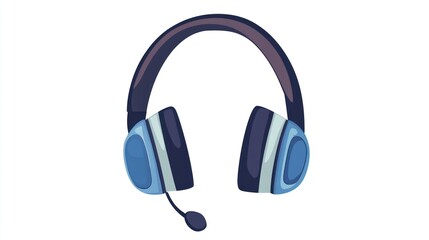 Fototapeta premium Headphones with Microphone