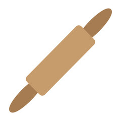 Rolling Pin Vector Flat Icon Design