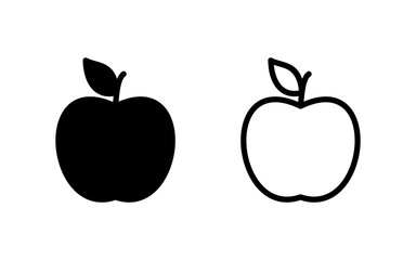 Apple icon vector illustration. Apple sign and symbols for web design.