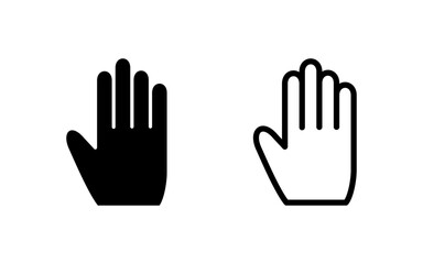 Fototapeta premium Hand icon vector illustration. hand sign and symbol. hand gesture