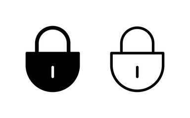 Lock icon vector illustration. Padlock sign and symbol. Encryption icon. Security symbol