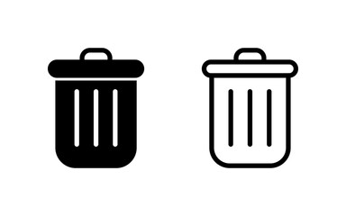 Trash icon vector illustration. trash can icon. delete sign and symbol.